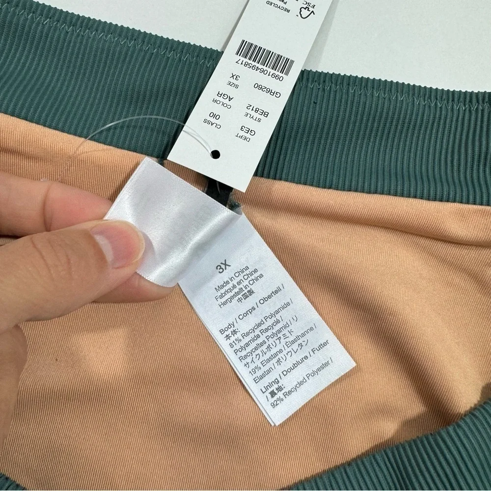 New J Crew Ribbed Cross Front Cheeky Bikini BE812
